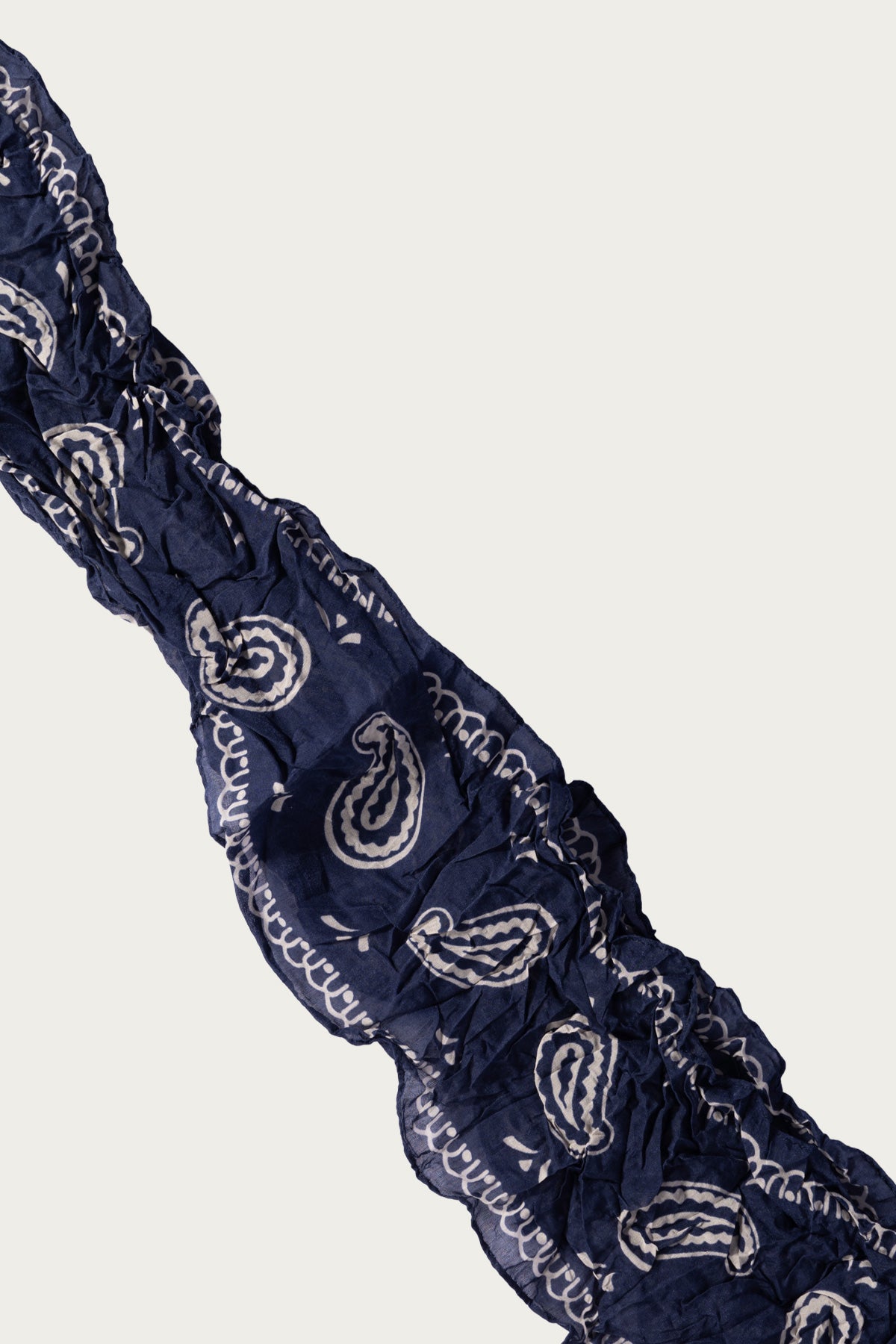 Kapital - WASHER Silk MOGA Scarf (PAISLEY) - Navy - Canoe Club