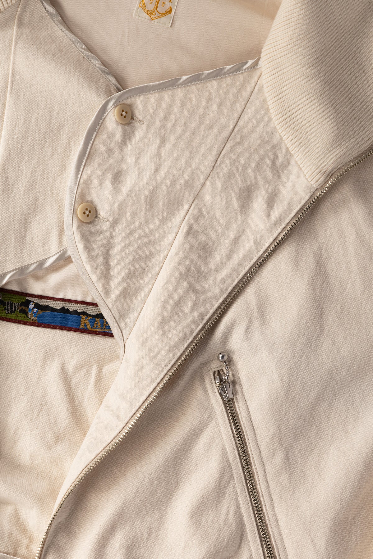 Kapital - Water-Repellent Canvas ZIP-UP Blouson - Natural - Canoe Club