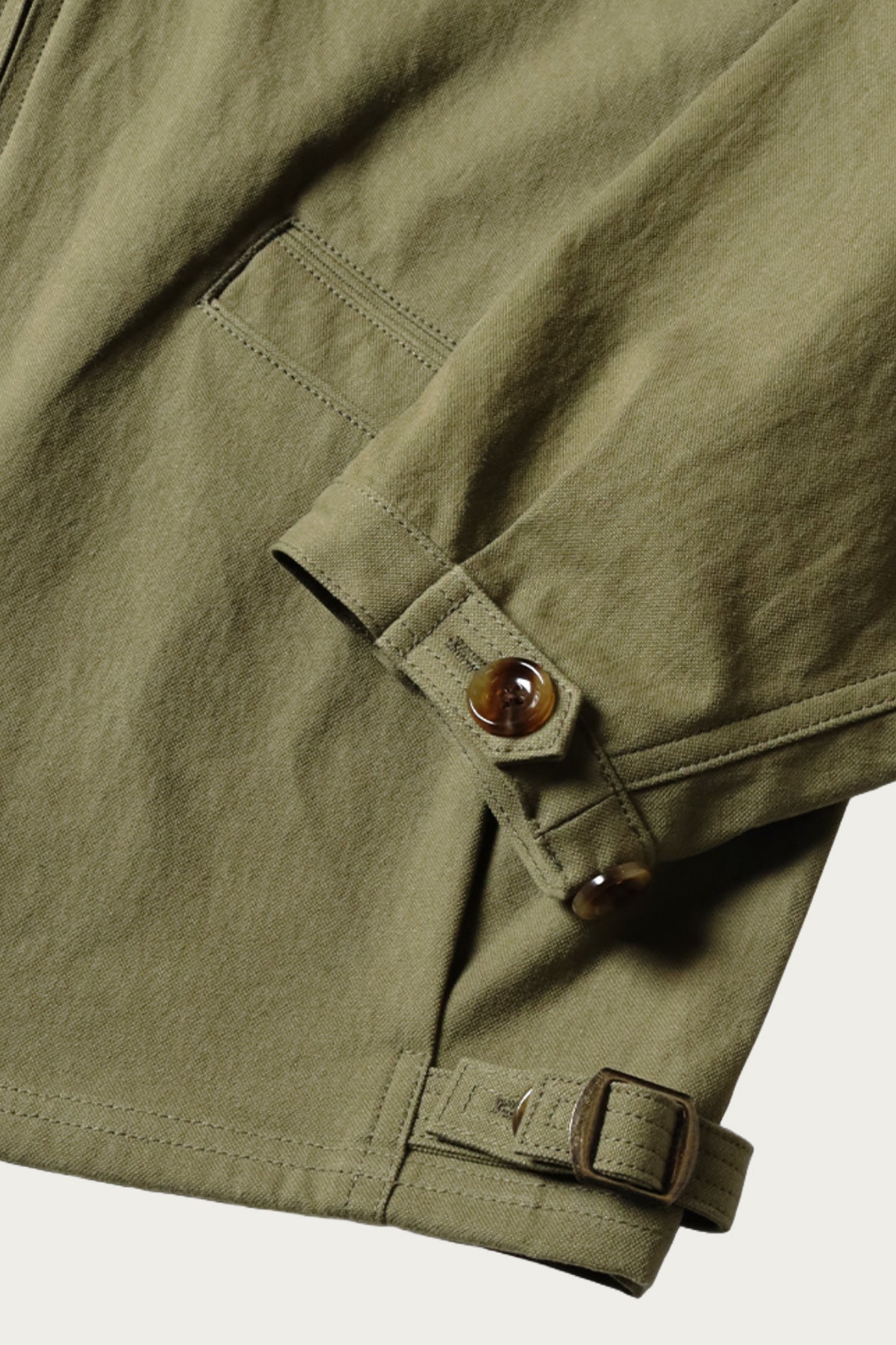 Kapital - Water-Repellent Canvas ZIP-UP KAYAK PAW-PAW Blouson - Khaki - Canoe Club