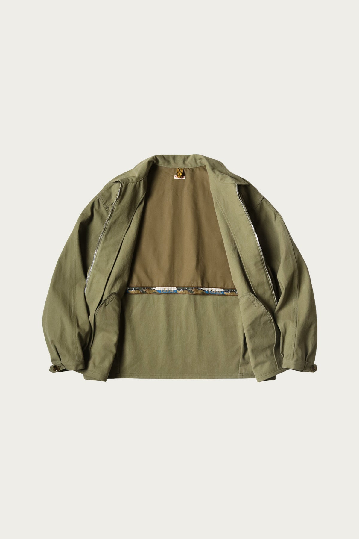 Kapital - Water-Repellent Canvas ZIP-UP KAYAK PAW-PAW Blouson - Khaki - Canoe Club