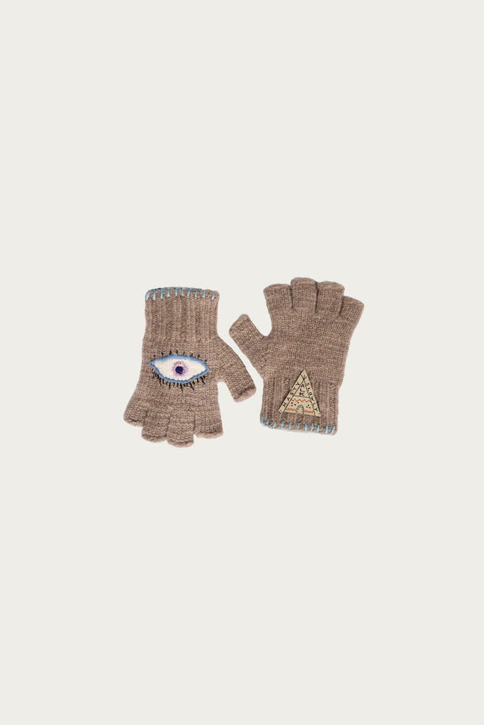 Kapital - Wool FOLKTALE Gloves(SPEAKEASY) - Greige - Canoe Club