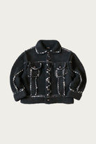 Kapital - Wool Hand Knit Cowichan G-JACKET - Black - Canoe Club