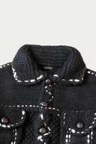 Kapital - Wool Hand Knit Cowichan G-JACKET - Black - Canoe Club