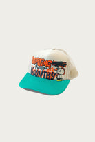Kapital - WORKING HERO Trucker Cap - Beige/Turquoise - Canoe Club