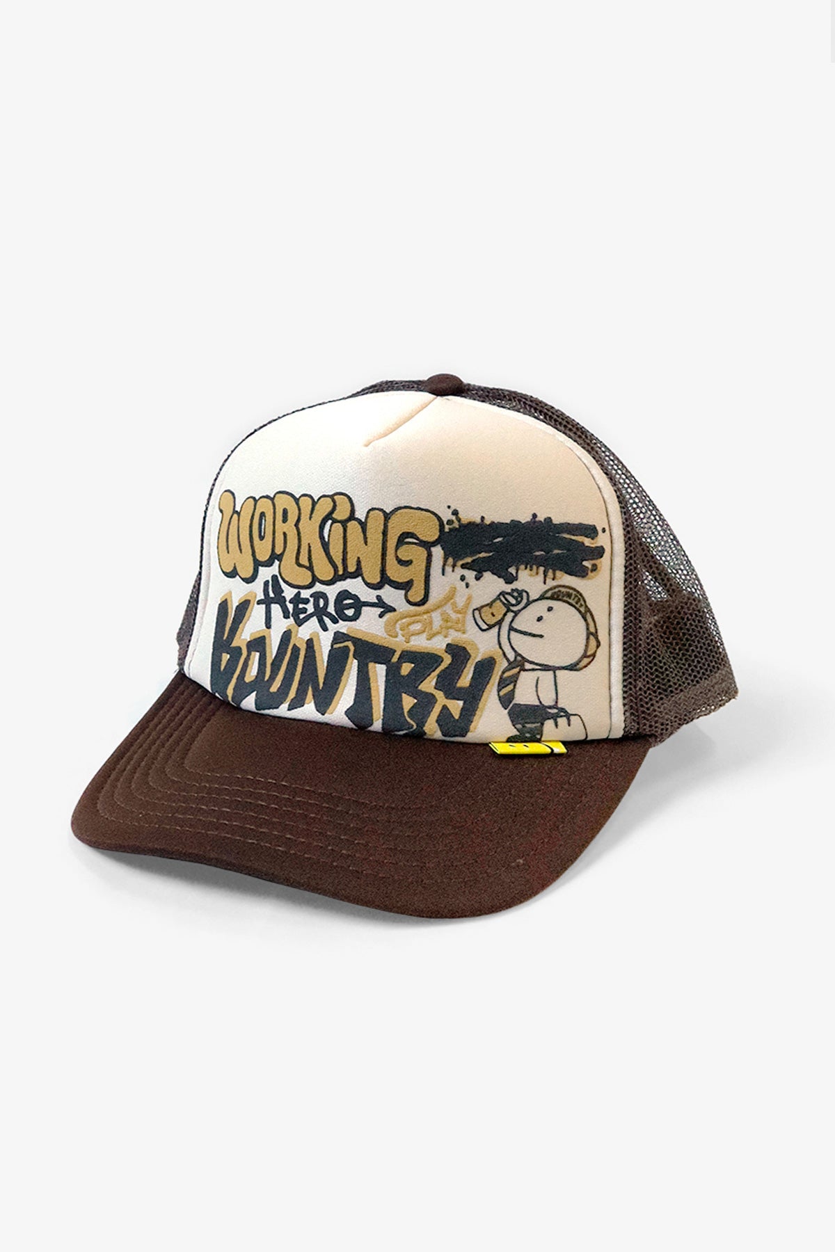 Kapital - WORKING HERO Trucker Cap - Ecru/Brown - Canoe Club