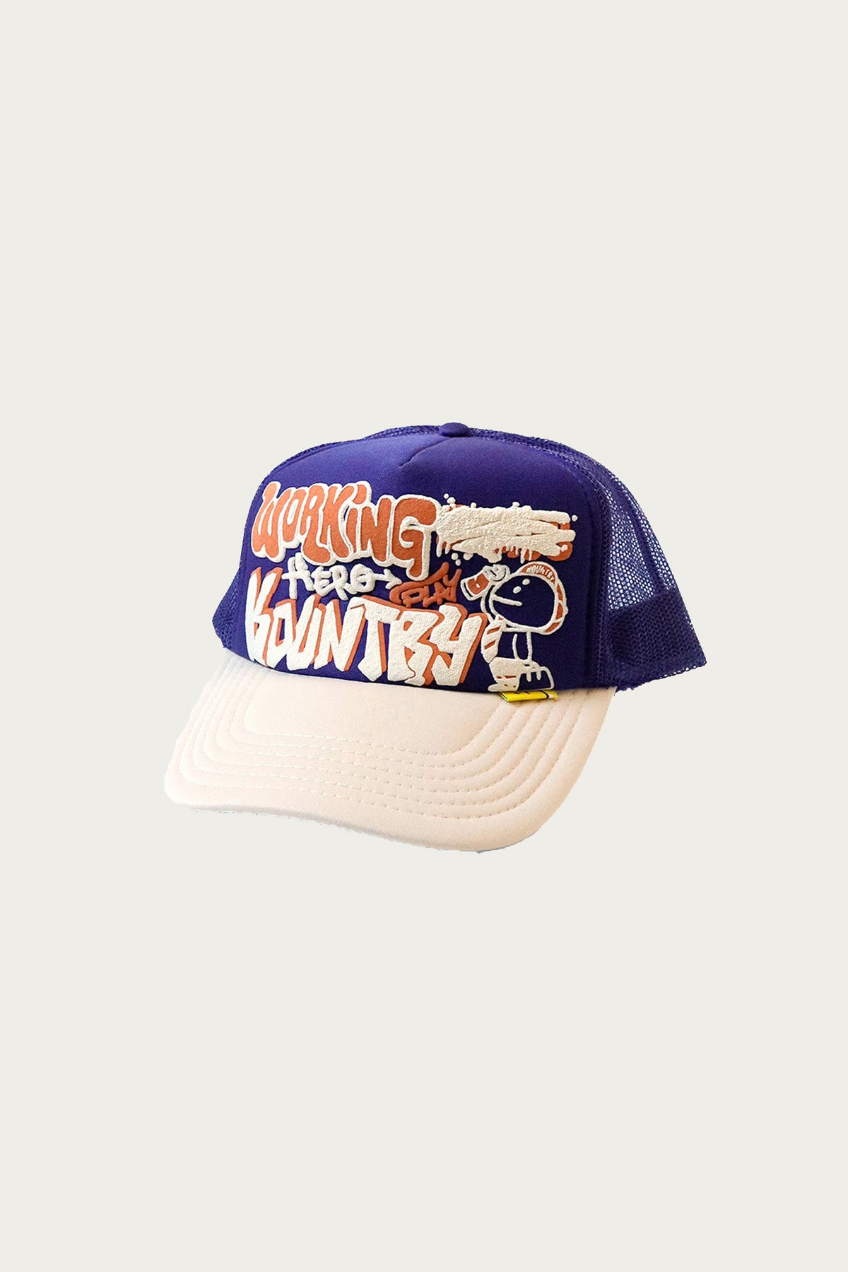 Kapital - WORKING HERO Trucker Cap - Purple/Ecru - Canoe Club