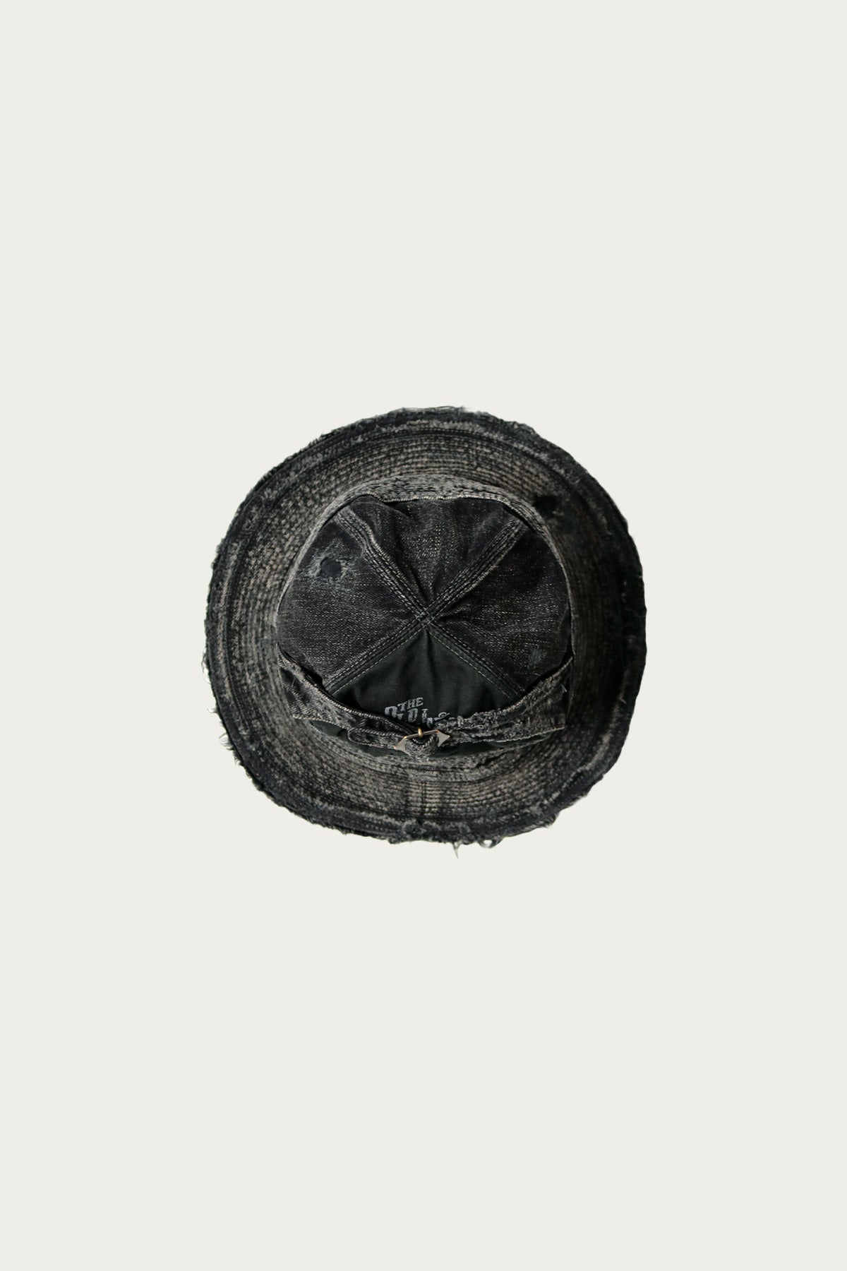 Kapital - 11.5oz BLKxBLK Denim The Old Man And The Sea Hat (Crash Remake) - Canoe Club