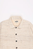 Karu Research - Cropped Jacket - Textured Wrinkly Weave with Fringe - Canoe Club