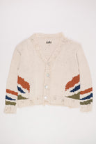 Karu Research - Hand Knit Cardigan - Intarsia Cardigan Naturally Dyed - Canoe Club