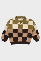 Karu Research - Rugby Knit - Check Naturally Dyed - Canoe Club