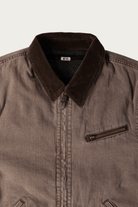 Khoki - Faded Denim Zip-Jacket - Brown - Canoe Club