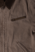 Khoki - Faded Denim Zip-Jacket - Brown - Canoe Club