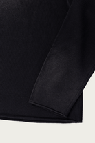 Khoki - Vintage-Effect Cotton Knit Pullover - Black - Canoe Club
