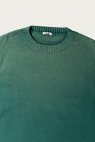 Khoki - Vintage-Effect Cotton Knit Pullover - Green - Canoe Club