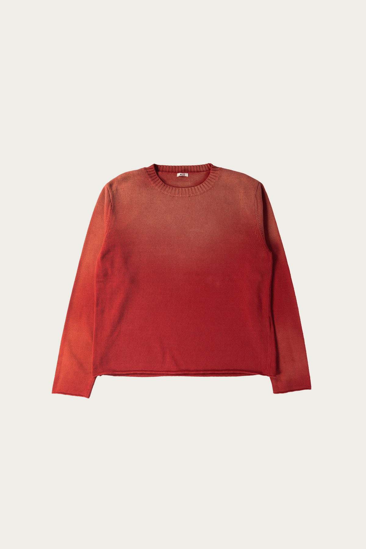 Khoki - Vintage-Effect Cotton Knit Pullover - Red - Canoe Club