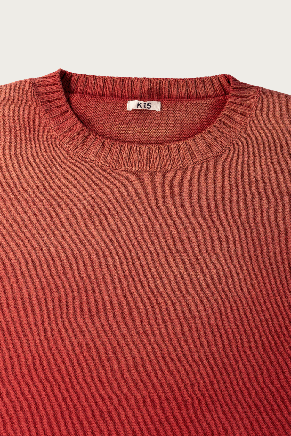 Khoki - Vintage-Effect Cotton Knit Pullover - Red - Canoe Club