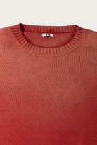 Khoki - Vintage-Effect Cotton Knit Pullover - Red - Canoe Club