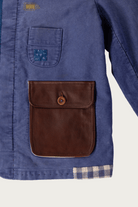 Khoki - Vintage-Finished Work Jacket - Blue - Canoe Club