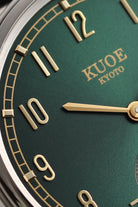Kuoe Watches - Old Smith 90-0001 - Green Dial/Silver Case/Brown Leather Strap - Canoe Club
