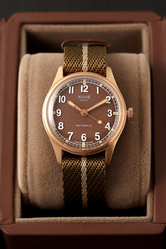 Kuoe Watches - Old Smith - 90-002 - Brown Dial/Bronze Case - Nato Strap - Canoe Club