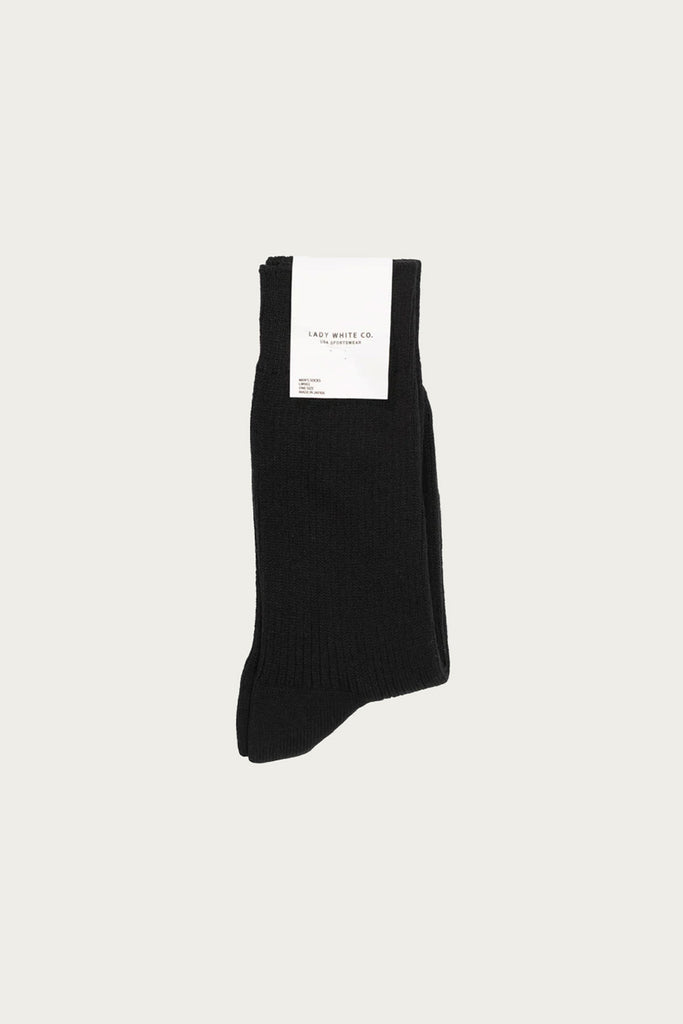 Lady White Co. - LWC Socks - Black - Canoe Club