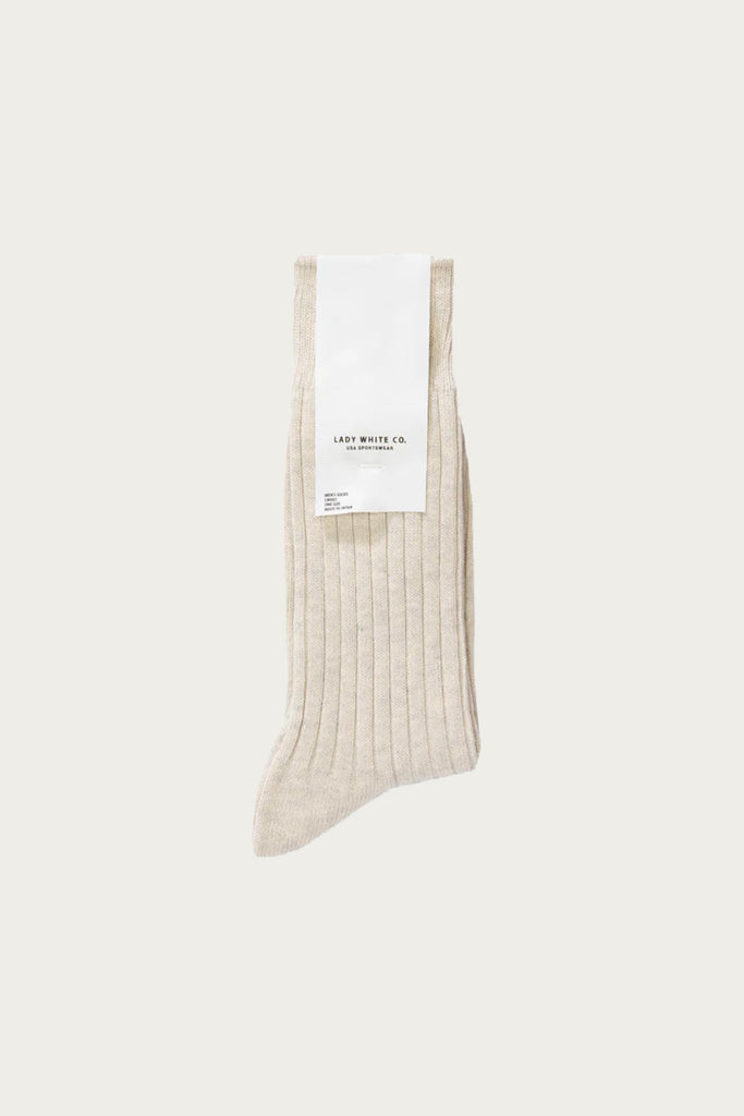 Lady White Co. - LWC Socks - Natural - Canoe Club