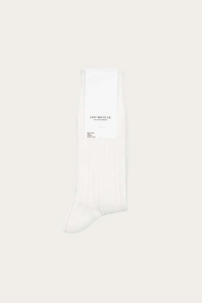 Lady White Co. - LWC Socks - White - Canoe Club