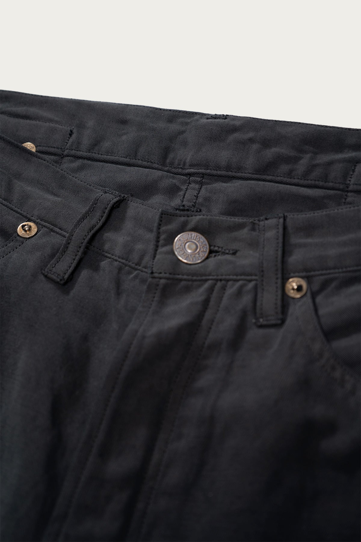 Lady White Co. - Lady White Co. x Kaptain Sunshine Cotton/Linen Trousers - Charcoal - Canoe Club