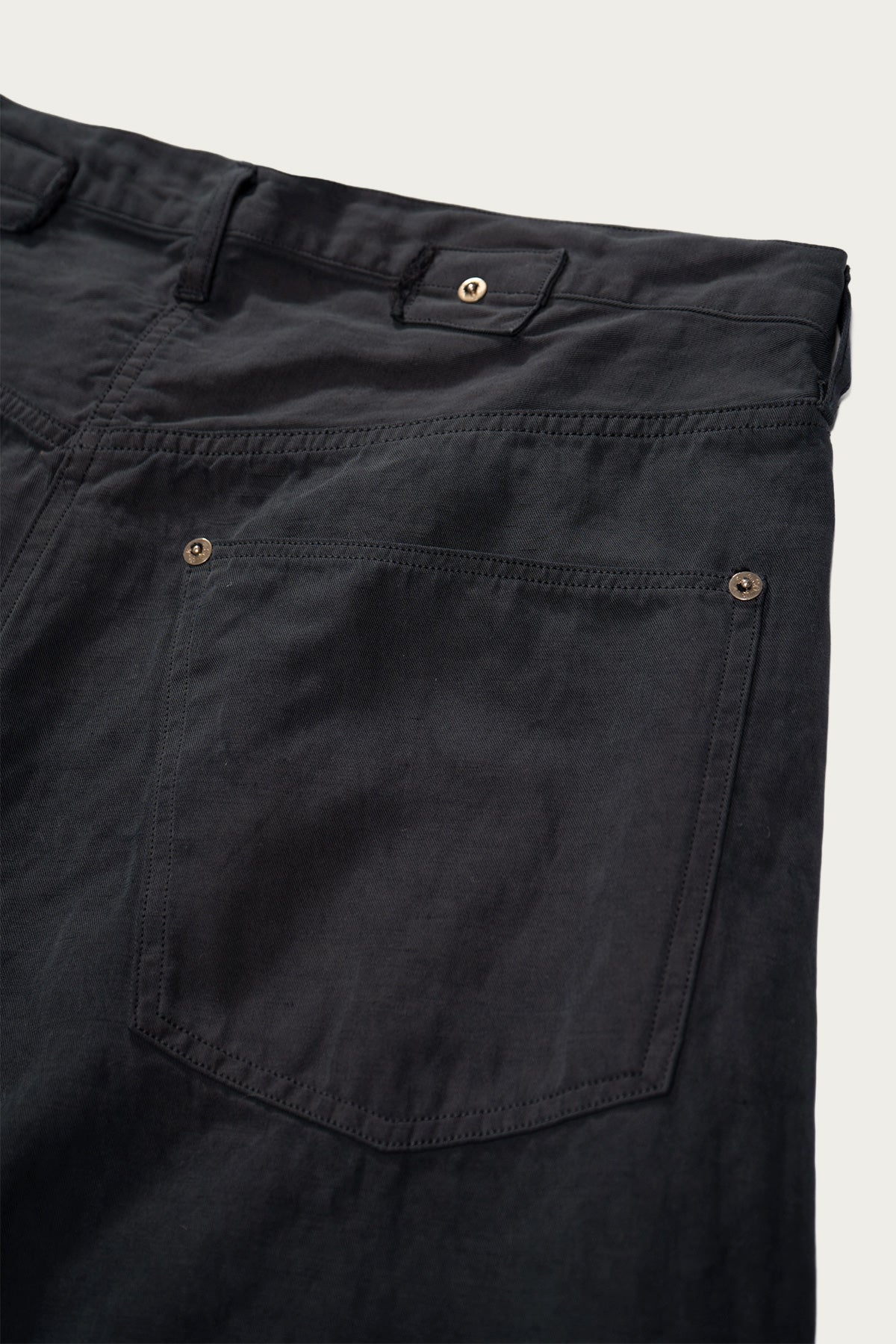Lady White Co. - Lady White Co. x Kaptain Sunshine Cotton/Linen Trousers - Charcoal - Canoe Club
