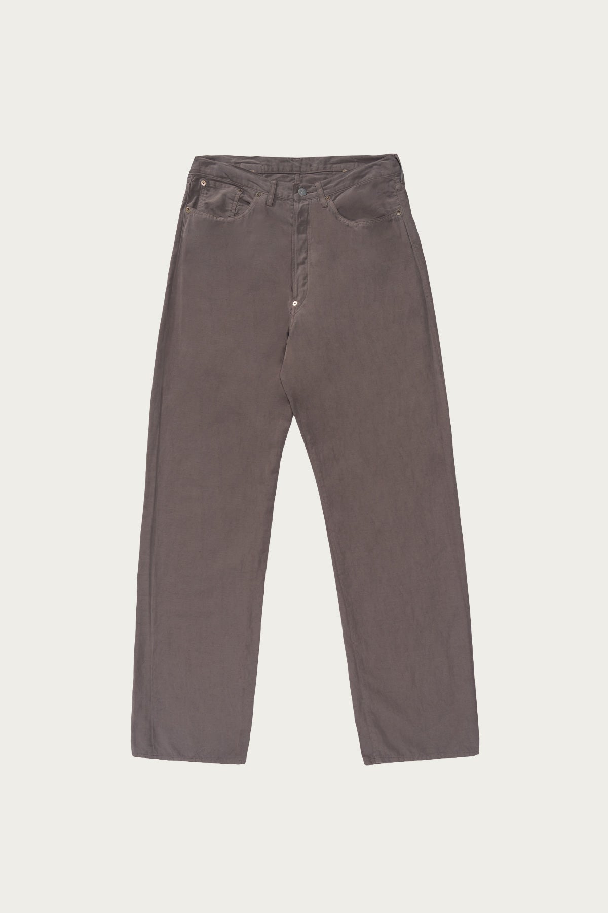 Lady White Co. - Lady White Co. x Kaptain Sunshine Cotton/Linen Trousers - Dust Grey - Canoe Club