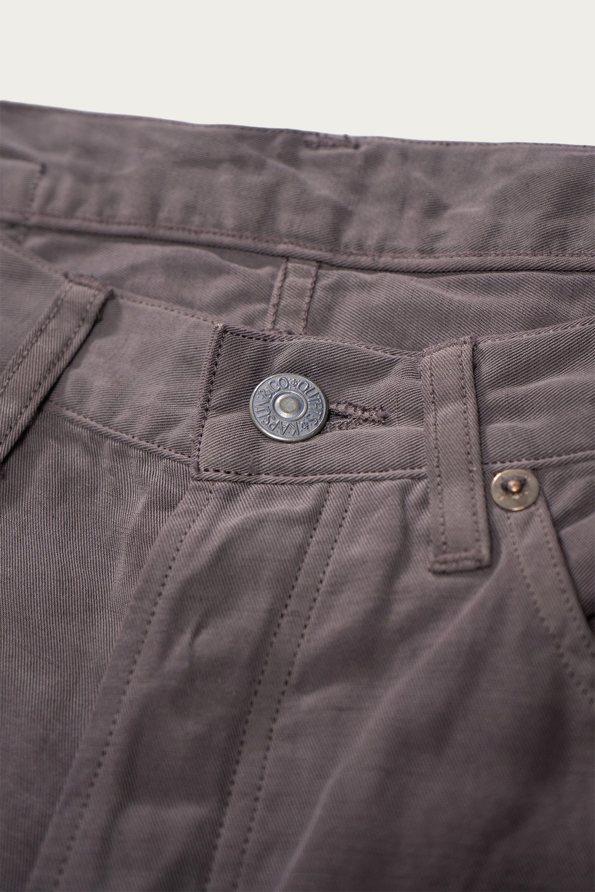 Lady White Co. - Lady White Co. x Kaptain Sunshine Cotton/Linen Trousers - Dust Grey - Canoe Club