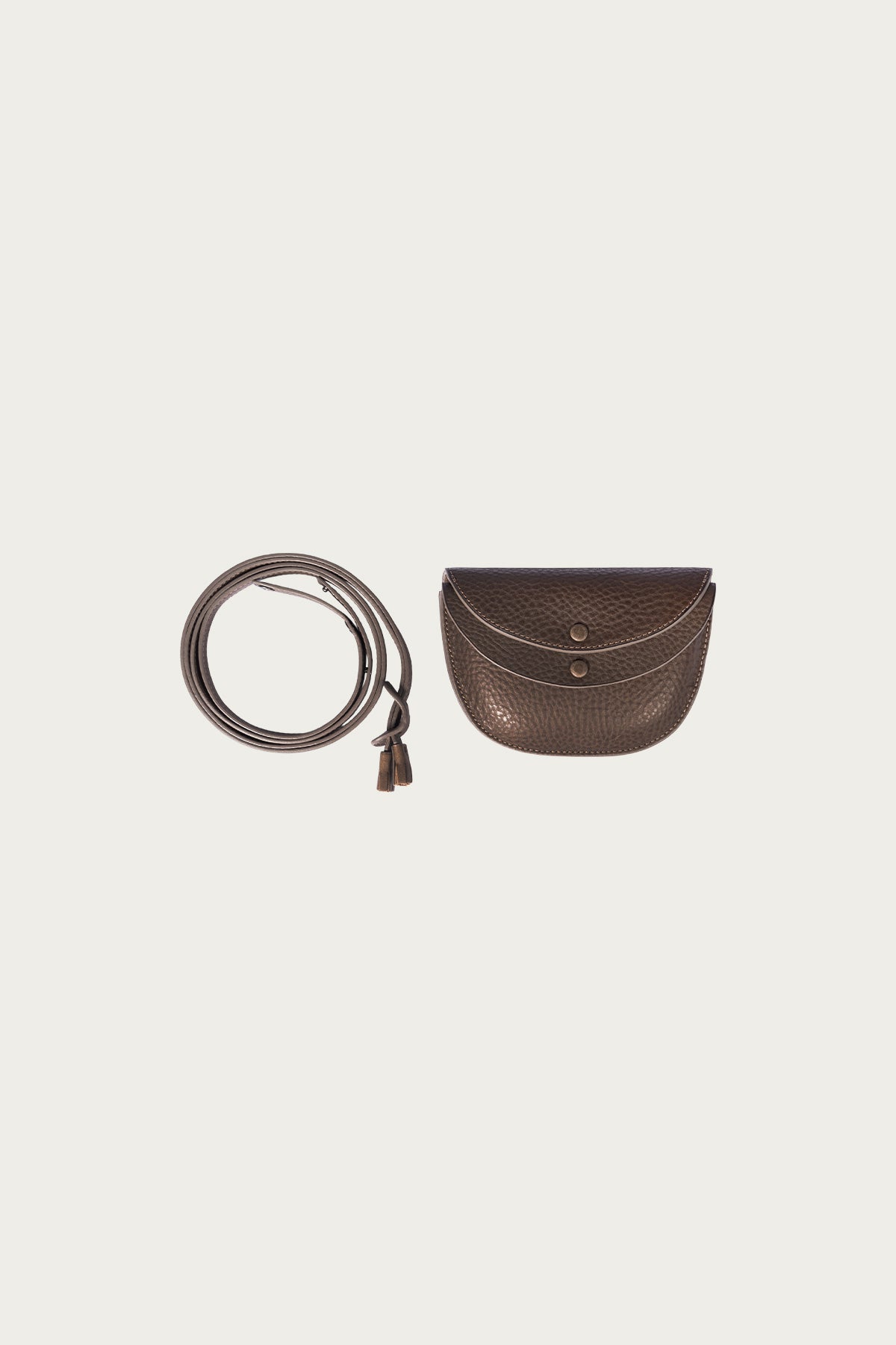 Lady White Co. - Lady White Co. x Kaptain Sunshine Leather Pouch - Brown Pebble - Canoe Club
