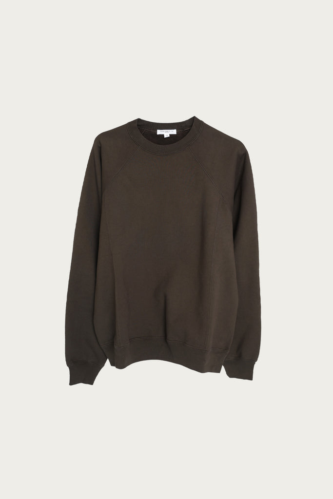 Lady White Co. - Heavy Gusset Crewneck - Black Olive - Canoe Club