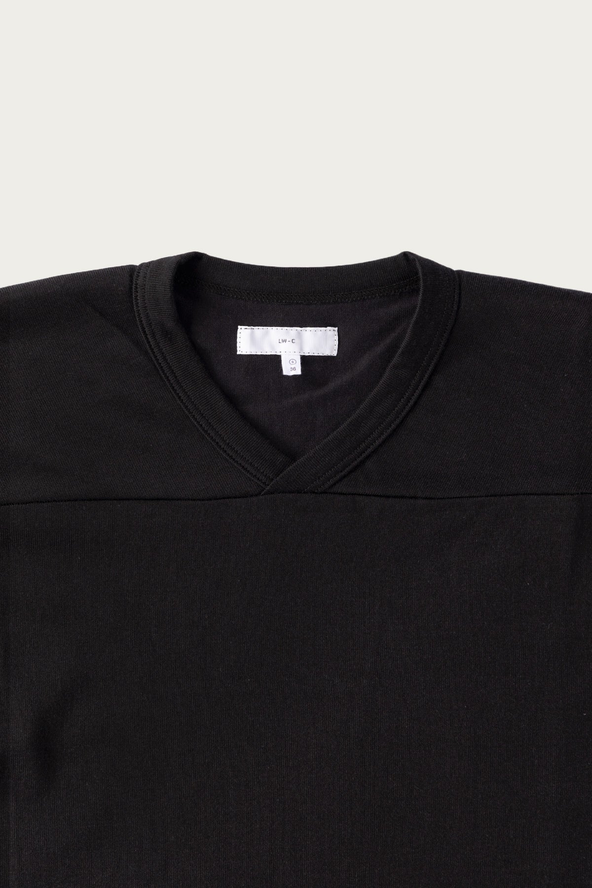 Lady White Co. - L/S Football T-Shirt - Black - Canoe Club