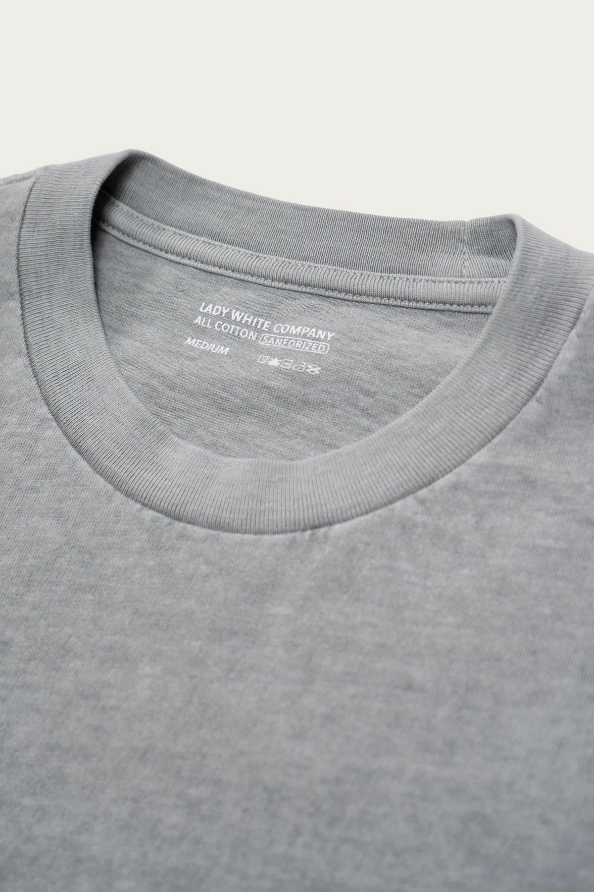 Lady White Co. - Municipal Pocket Tee - Pigment Chalk - Canoe Club