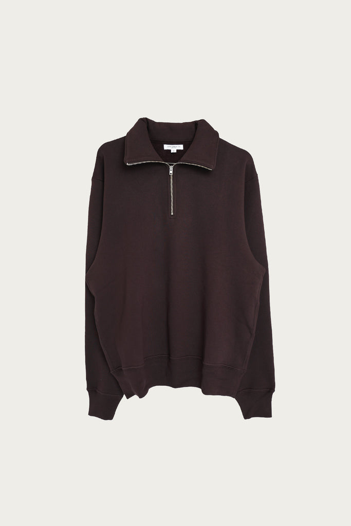 Lady White Co. - Quarter Zip Sweatshirt - Muddy Brown - Canoe Club