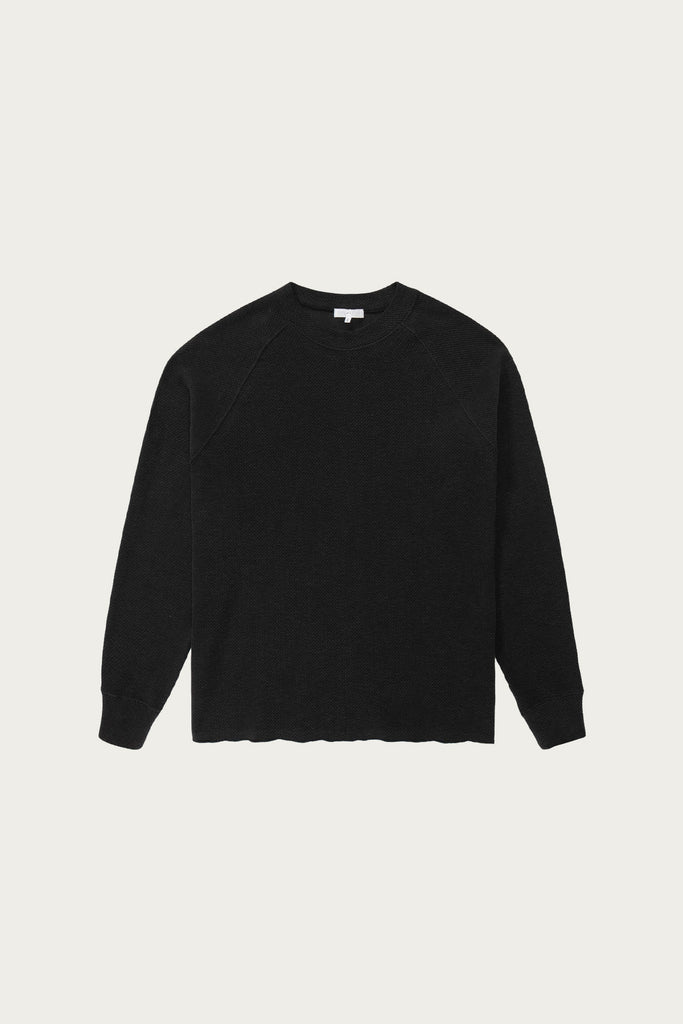 Lady White Co. - Raglan Thermal - Charcoal Pigment - Canoe Club