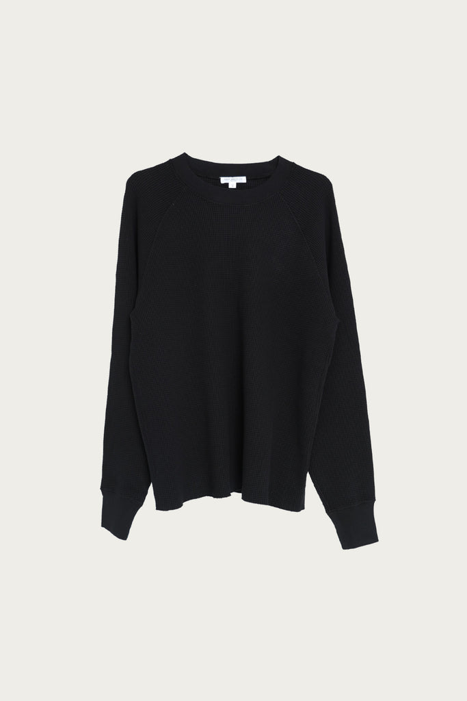 Lady White Co. - Raglan Thermal - Tire Black - Canoe Club