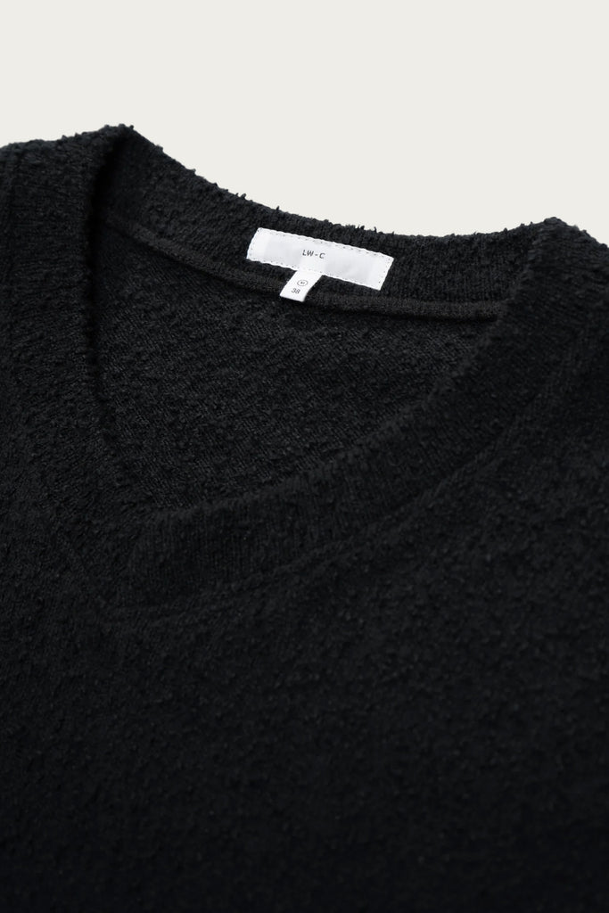 Lady White Co. - Teddy High V Neck - Black - Canoe Club