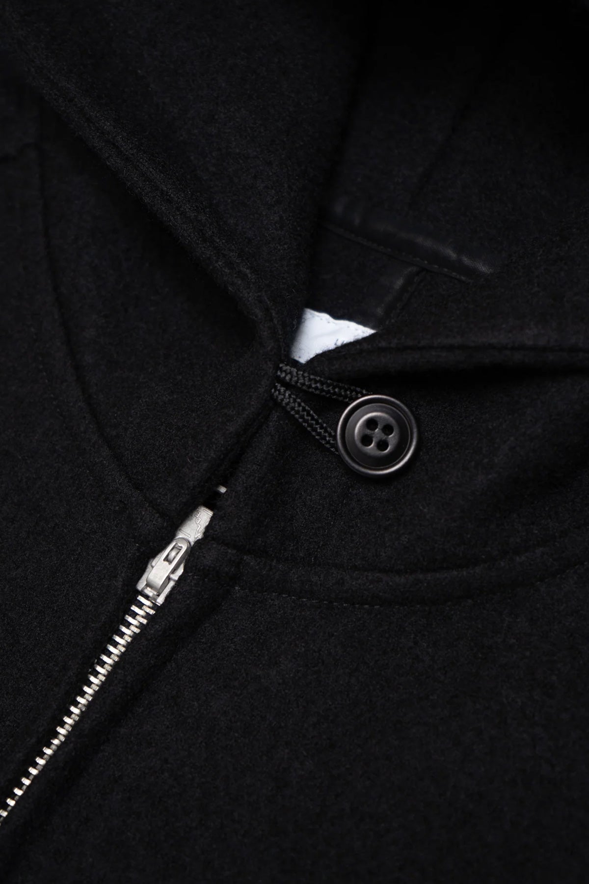 Lady White Co. - Wool Zip Hoodie - Black - Canoe Club