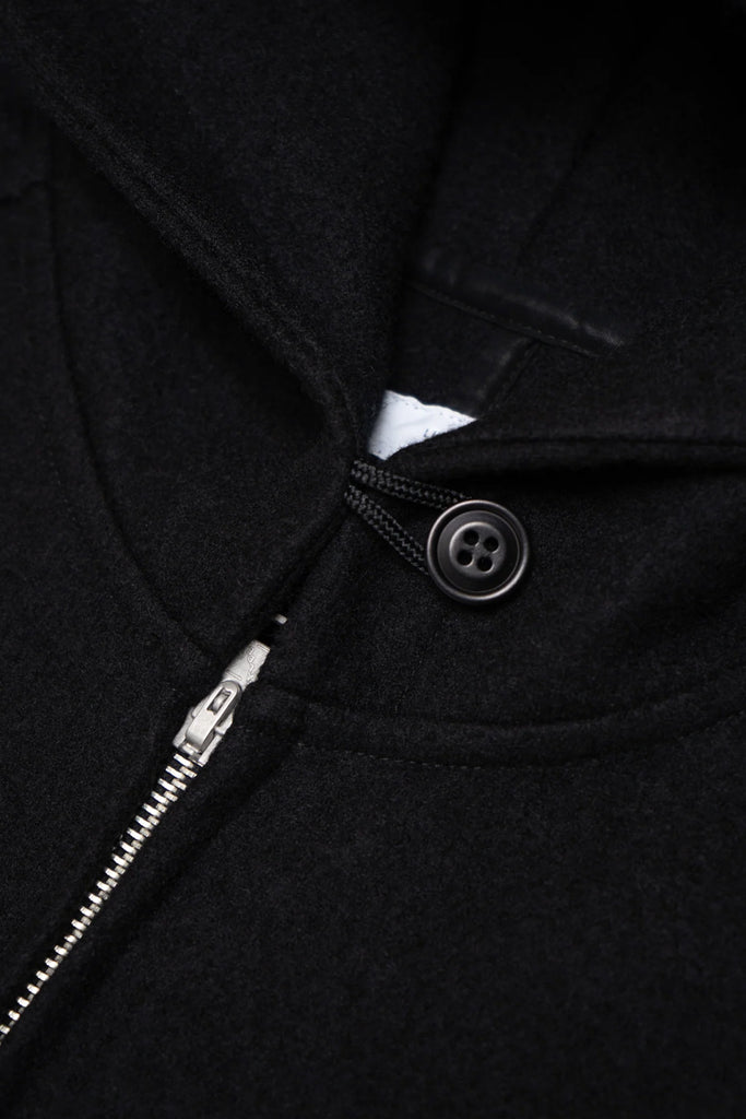 Lady White Co. - Wool Zip Hoodie - Black - Canoe Club