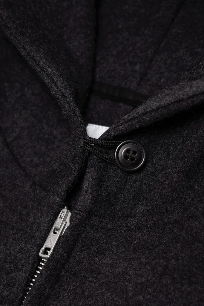 Lady White Co. - Wool Zip Hoodie - Charcoal - Canoe Club
