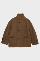 Lemaire - Boxy Duffle Coat - Olive Brown - Canoe Club