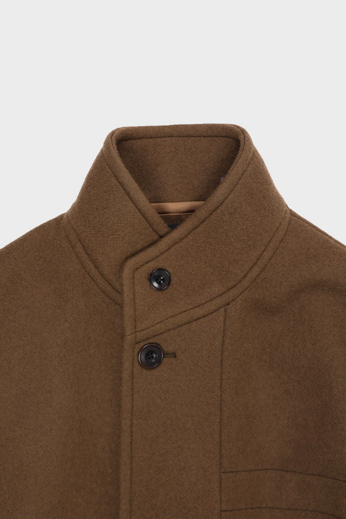 Lemaire - Boxy Duffle Coat - Olive Brown - Canoe Club