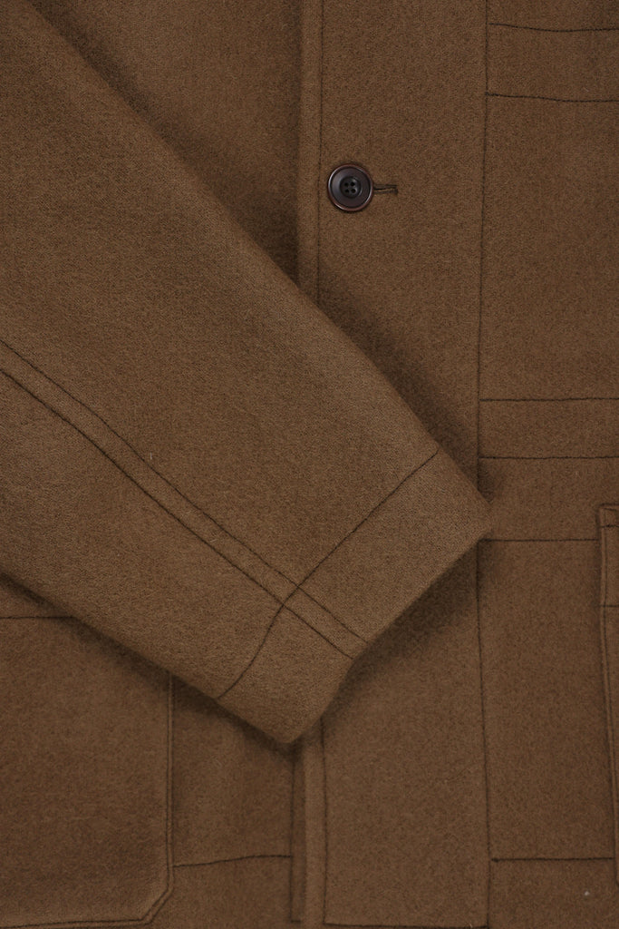 Lemaire - Boxy Duffle Coat - Olive Brown - Canoe Club