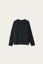 Lemaire - Boxy Long Sleeve Tee - Black - Canoe Club
