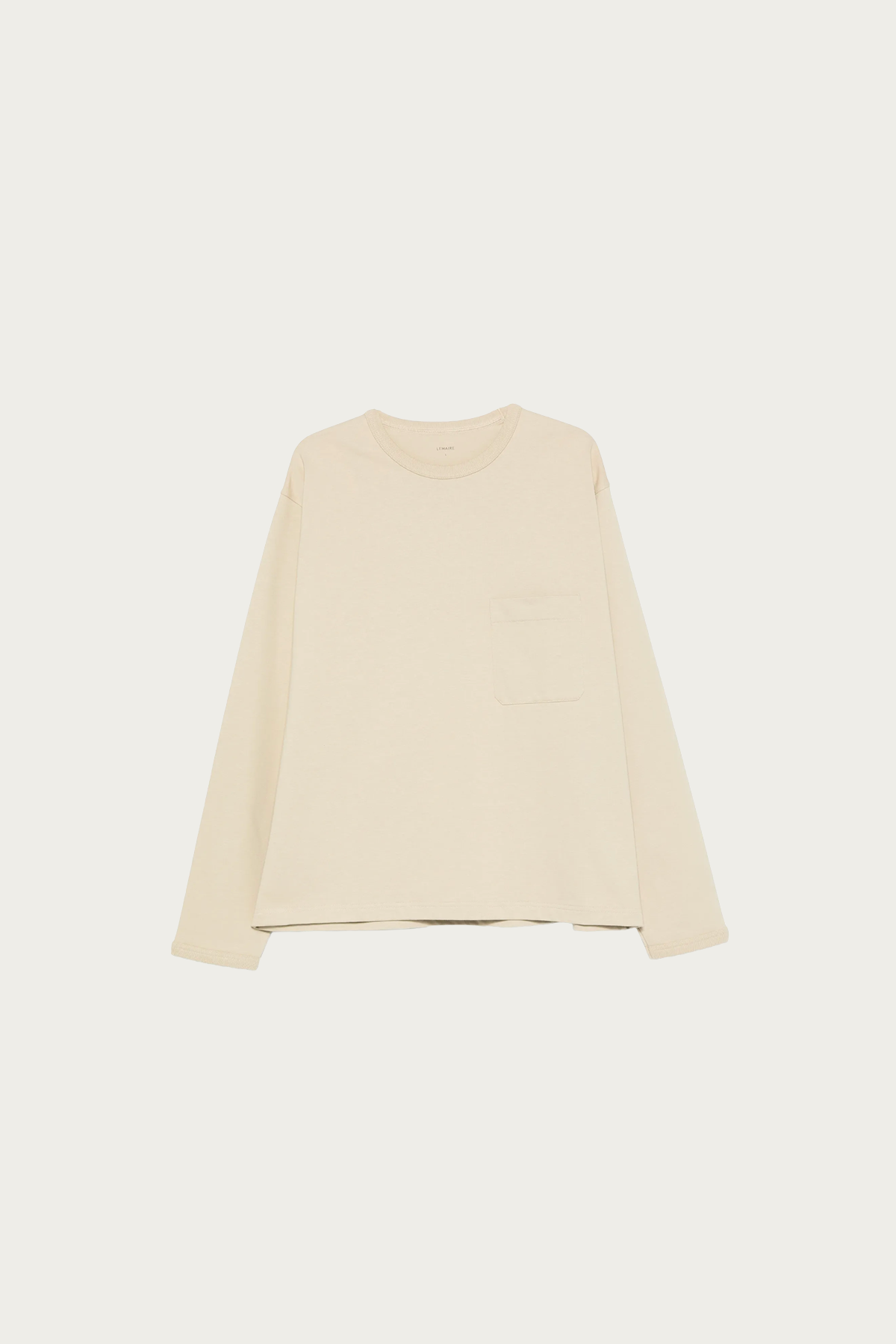 Lemaire - Boxy Long Sleeve Tee - Pear - Canoe Club