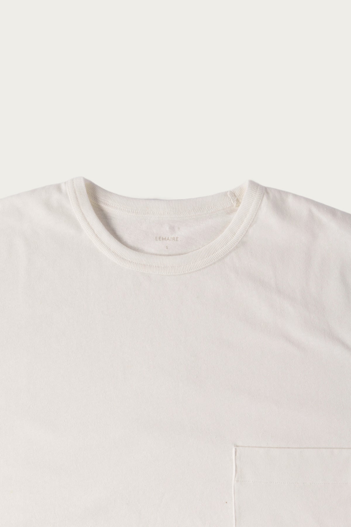 Lemaire - Boxy SS T-Shirt - Chalk - Canoe Club