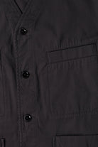 Lemaire - Collarless Overshirt - Charcoal - Canoe Club