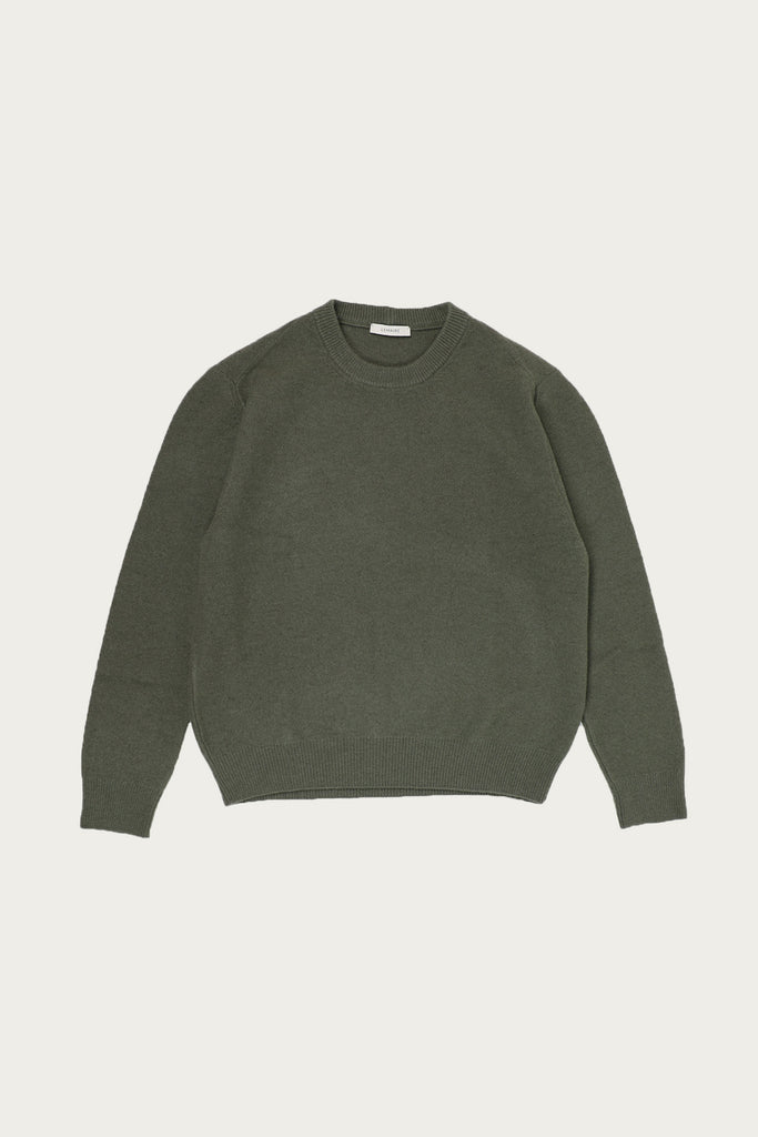 Lemaire - Crew Neck Jumper - Light Moss - Canoe Club